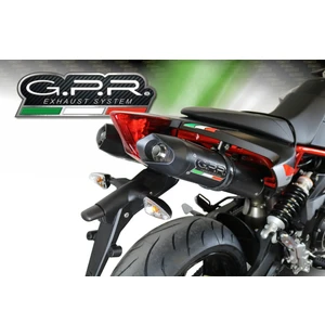 GPR Aprilia Dorsoduro 750 2008/16 Pair EC-Approv. slip-on exhaust Furore Nero kuva