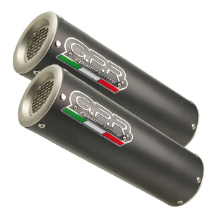 GPR Ducati Monster 696 2008/14 Pair EC-Approv. slip-on exhaust M3 Black Titanium kuva