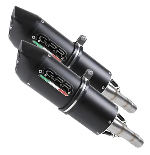 GPR Ducati 848 2007-13 Pair of EC-Approv. slip-on exhaust catalized Furore Nero kuva
