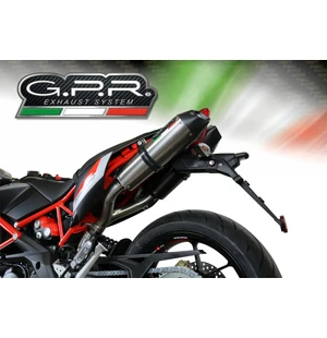 GPR Aprilia Shiver 750 - Gt 2007/16 Pair Racing slip-on exhaust Gpe Ann. Titaium kuva
