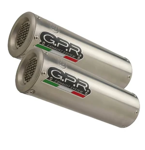 GPR Honda Hornet 900 2002/05 Pair EC-Approv. slip-on exhaust M3 Inox kuva