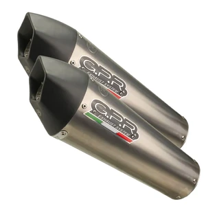 GPR Aprilia Shiver 900 2017/20 e4 Pair EC-Approv. slip-on exhaust GP Evo4 Titani kuva