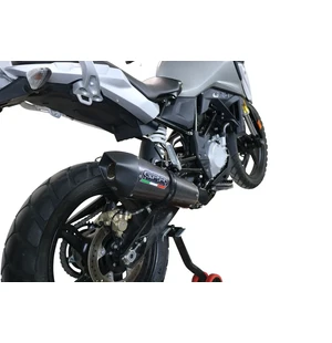 GPR Bmw G 310 Gs 2017/20 e4 EC-Approv. full line exhaust catalized GP Evo4 Poppy kuva