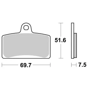Sbs Bromsklossats Maxi Sinter (821HS) image