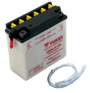 Yuasa Batteri, 12N5.5-4A (dc) Exkl syra (10) image