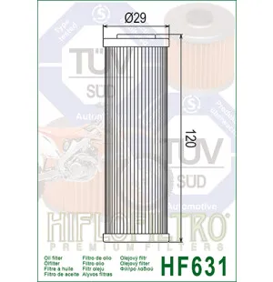 HiFlo öljynsuodatin HF631 kuva