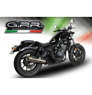 GPR Honda Cmx 500 Rebel 2018/20 e4 EC-Approv. slip-on exhaust Powercone Evo kuva