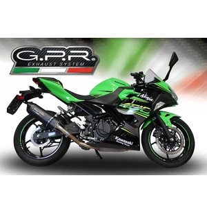 GPR Kawasaki Ninja 400 2018/20 e4 EC-Approv. slip-on exhaust Furore Evo4 Nero kuva