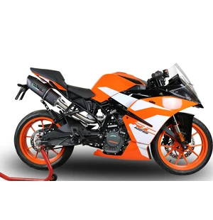 GPR Ktm Rc 125 2017/20 e4 EC-Approv. slip-on exhaust catalized Furore Evo4 Nero kuva