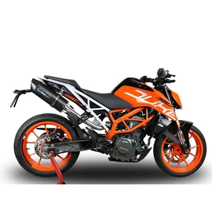 GPR Ktm Duke 390 2017/20 e4 EC-Approv. slip-on exhaust catalized Furore Evo4 Ner kuva