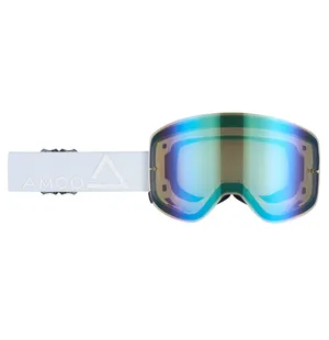 AMOQ Vision Magnetic Crossglasögon Whiteout - Gold Mirror image