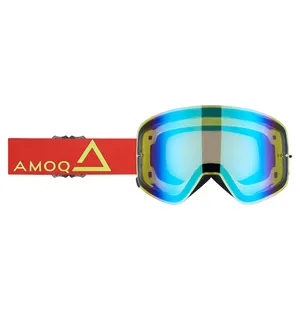 AMOQ Vision Magnetic Crossglasögon Red-HiVis - Gold Mirror image