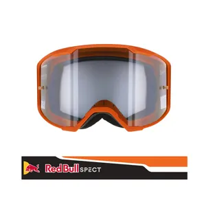 Spect Red Bull Strive MX Goggles Single lens Black/Orange clear image