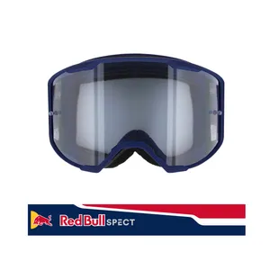 Spect Red Bull Strive MX Goggles Single lens Blue/Red clear image