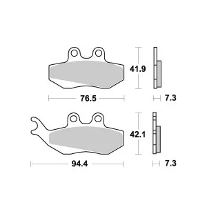 Sbs Bromsklossats Carbon Tech image