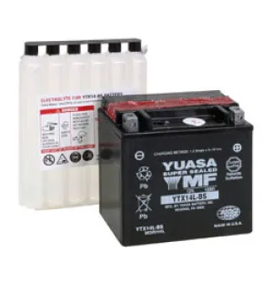 Yuasa Batteri YTX14L-BS (CP) Inkl syra image