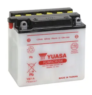 Yuasa Batteri YB7-A (CP) Inkl syra (5) image