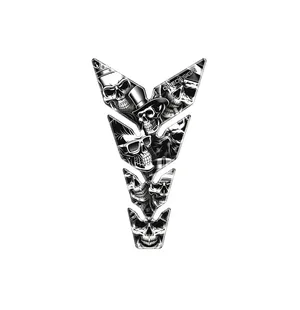 Puig Tank Pad Skull Party Black&White C/Black kuva