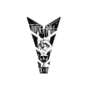 Puig Tank Pad Skull Skull Rock&Roll C/Black kuva