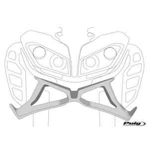 Puig Frontal Spoiler Naked Kawasaki Z900 20'-23' C/Black kuva