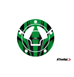 Puig Fuel Cap Cover Radical Kawasaki C/Green kuva