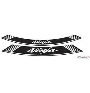 Puig Kit 8 Rim Strips Ninja C/White kuva