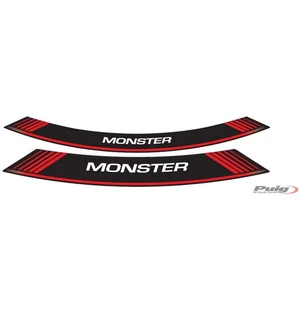 Puig Kit 8 Rim Strips Monster C/Red kuva
