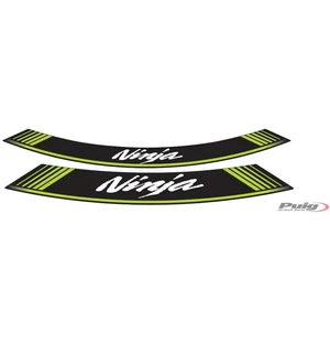 Puig Kit 8 Rim Strips Ninja C/Green kuva