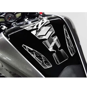 Puig Tank Pad Mod.Wings Yzf C/Silver-Black kuva