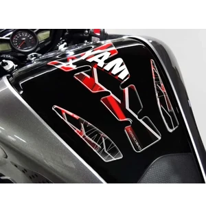 Puig Tank Pad Wings Yamaha C/Red-Black kuva