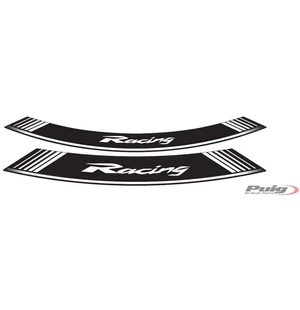 Puig Kit 8 Rim Strips Racing C/White kuva