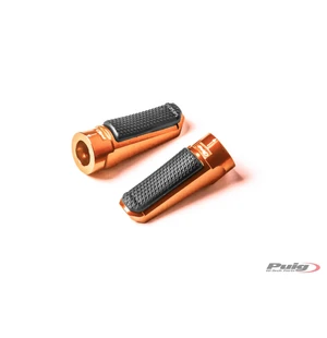 Puig Footpegs Racing+Rubber Rig/Left C/Orange kuva