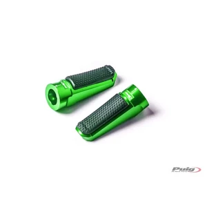 Puig Footpegs Racing+Rubber Rig/Left C/Green kuva