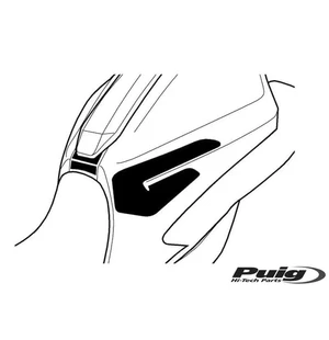 Puig Tank Pad + Side Part Yamaha Mt-07 14-17'C/Carbon kuva