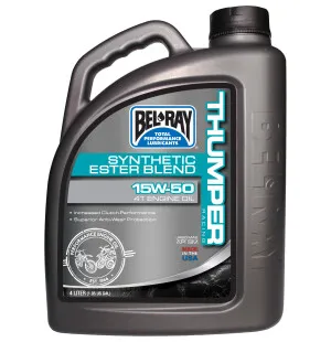 Bel-Ray Thumper Racing 15W-50 Synthetic Ester Blend 4T Engine Oil 4L kuva