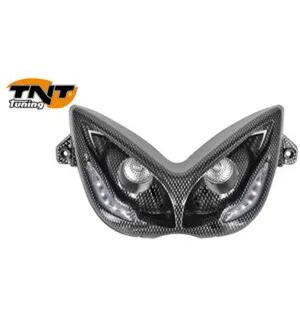 TNT Etuvalo Carbon-kuvio, Halogen/Led, MBK Nitro / Yamaha Aerox, Huom! Ei E-hyv. kuva