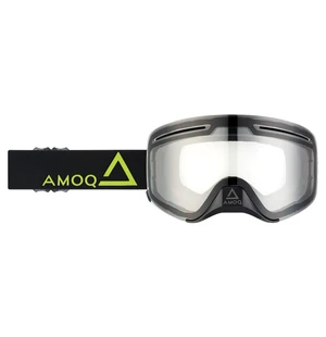 AMOQ Vision Vent+ Magnetic Skoterglasögon Black-HiVis - Clear image