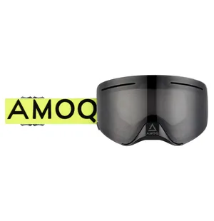 AMOQ Vision Vent+ Magnetic Skoterglasögon HiVis/Black - Smoke image