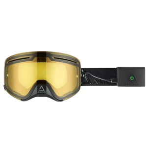 AMOQ Vision Vent+ Magnetic Skoterglasögon HEATED Blackout - Yellow image