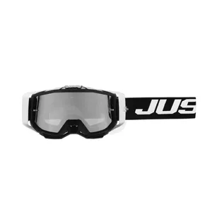 Just1 Goggle Iris 2.0 Logo Valkoinen - Musta Peili Hopea Linssi kuva