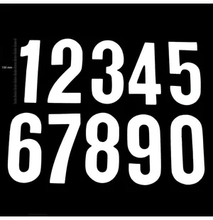 TMV Digits 150mm White '3' (20pcs) kuva