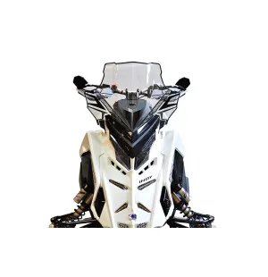 Powermadd Tuulilasi Polaris Matryx, Keskikorkea 18" Kirkas/Mustalla grafiikalla kuva