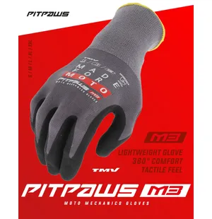 TMV Pitpaws gloves Black "Made for Moto" L kuva