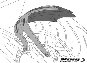 Puig Rear Hugger Honda Forza 750 21' C/Carbon Look kuva