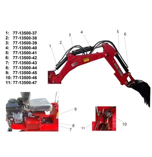 Bronco Hydrauliletku Imu tankki->pumppu 77-13500 kuva