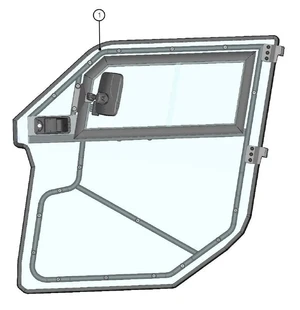 DFK Dörrpanel Vänster Can-Am Maverick Trail image