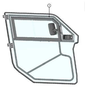 DFK Dörrpanel Höger Can-Am Maverick Trail image