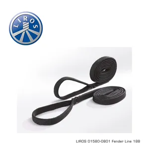 Fender line black 8mm x 2m spliced eye kuva