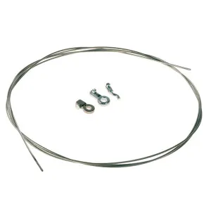 Rotary Vajer reparationssats, (1) Vajer Ø2mm p. 2,5m, (1) Z-Krok, (2) O-nippel image