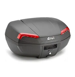 Givi TOPCASE 46L BLACK RIVIERA RED REFLEC. kuva